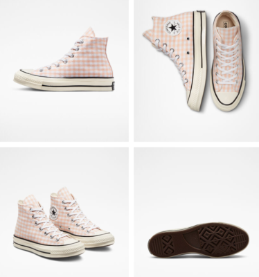 NEW Women's Converse Chuck 70 Gingham Plaid Checkered Shoes