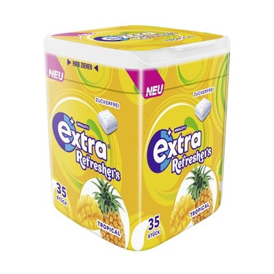 Wrigleys Extra Refreshers Tropical zuckerfreie Kaugummi 35 Stück 78g