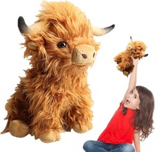 Geschenks pielzeug Plüsch Schottische Kuh Hochland-Kuh Kawaii Tier puppe 25cm
