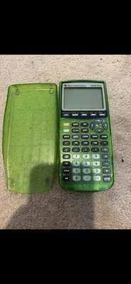 Texas Instrument TI-83 Plus Clear Lime Green Graphing Calculator w/ Cover Tested
