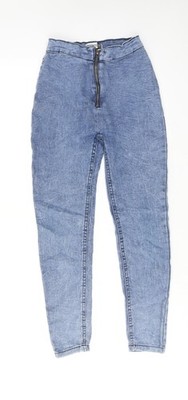 Pep&Co Mädchen blau Baumwolle Skinny Jeans Größe 11-12 Jahre normaler Reißverschluss