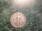 1944 Walking Liberty Half Dollar (purple/yellow)