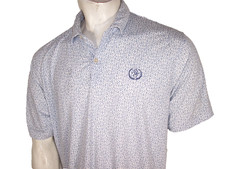 Peter Millar Saucon Valley Seaside Drirelease Natural Touch Mens XL Penguin Polo