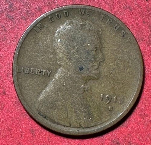 1915S US LINCOLN Cent! "San Francisco" Mint! VG! Lower Mintage! Old US Coin!
