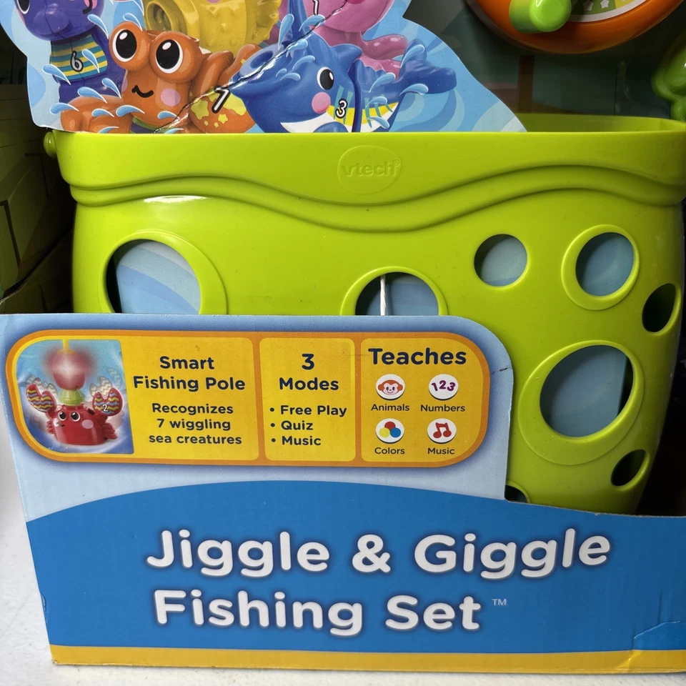 VTech Jiggle & Giggle Fishing Set Brand new Smart Fishing Pole 2 To 5 Years  T2 - Image 2 of 4
