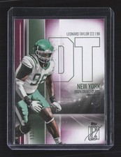 2024 Topps Signature Class #163 Leonard Taylor III Magenta #/250