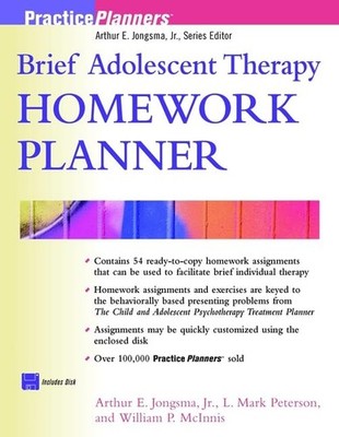 Brief Adolescent Therapy Homework Planner (PracticePlanners)