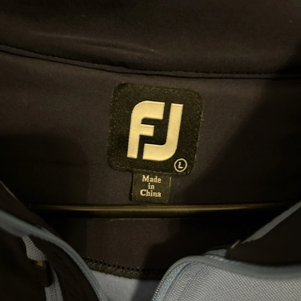 FootJoy 1/4 拉链高尔夫套衫男式大号聚酯纤维/氨纶弹力性能 — 第 3/4 张图片