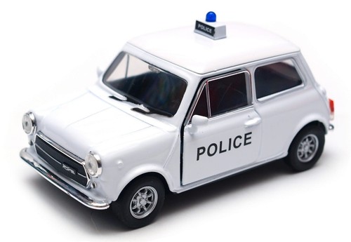 Welly Mini Cooper 1300 Police White 1:34 1:39 Scales 4.5 Inch Diecast Car in Box - Picture 5 of 6