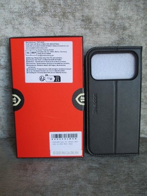 Shieldon Leder Wallet Handyhülle Schwarz iPhone 2025 17 Pro Max 6,9 Zoll 5G