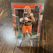 2023 Donruss Clearly Cedric Tillman RC #54 Cleveland Browns Rated Rookie