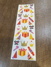 Mrs Grossman`s BIRTHDAY PARTY Stickers 1997 VINTAGE