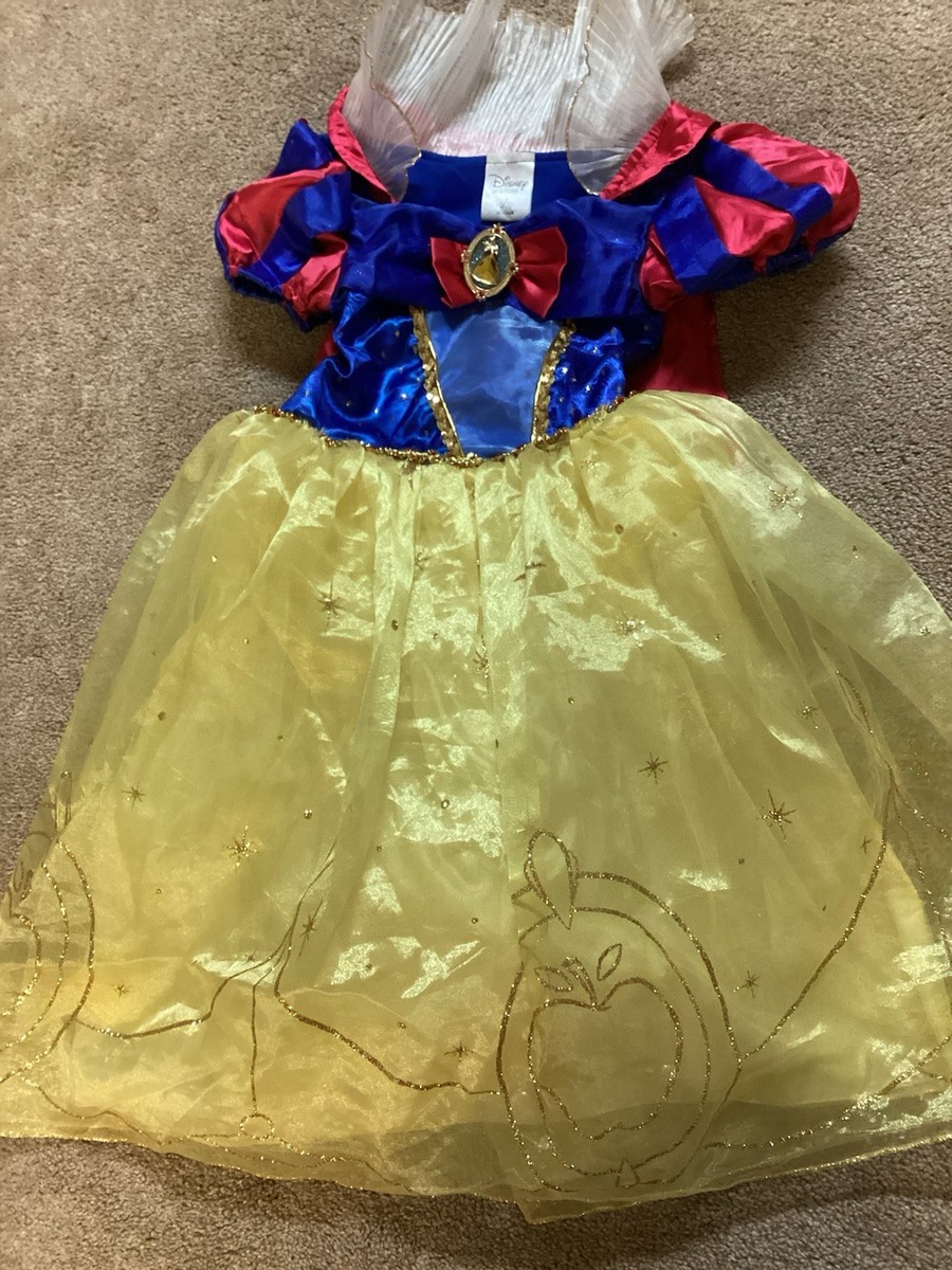 Disney Store Snow White Dress Princess costume, Size 4 with cape | eBay