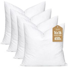 Synthetic Down Pillow Insert, 16x16 Down Alternative Throw Pillow Insert. Ult...