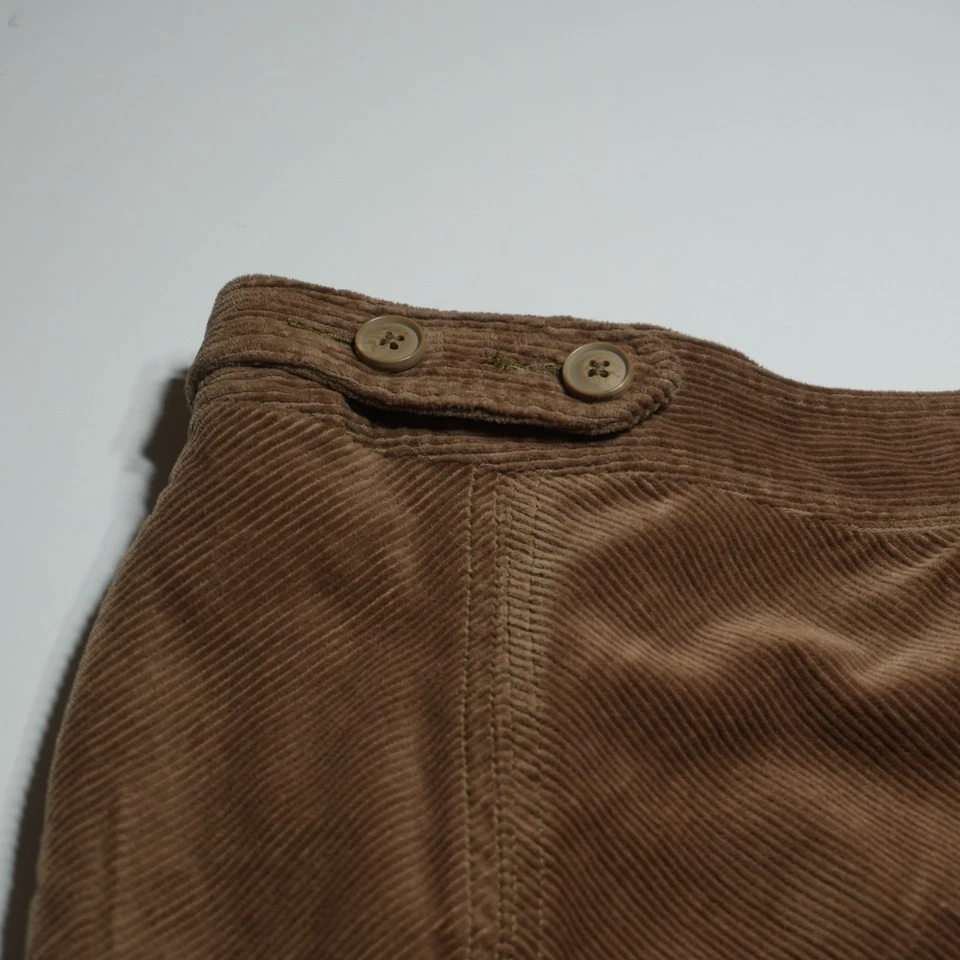 Falda Charter Club Mujer 10 Ancha Ballena Marrón Algodón Elástico Mini Línea A Academia Foto 2 de 4