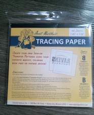 Aunt Martha's 7.25-Inch by 7.25-Inch Tracing Paper, 50-Sheet