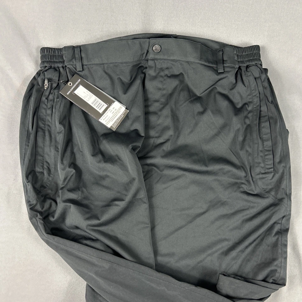 Pantalones de lluvia Sun Mountain Golf Rainflex Elite XL negros poliéster nailon precio de venta sugerido por el fabricante $200 Foto 4 de 4