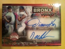 2025 Leaf A Bronx Legacy Jimmy Key Dwight Gooden Auto Marks 2 Red Autograph #2/6