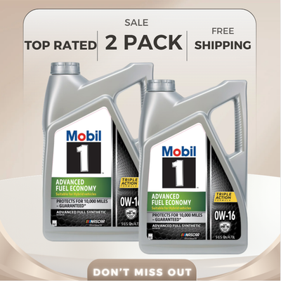 #ad 2 Pack Mobil 1 Advanced 0W 16 Full Synthetic Motor Oil 5QT Free Ship $52.51