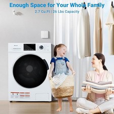 Smad 2.7 Cu. Ft Front Load Washing Machine High-efficiency Quiet Inverter Motor 11