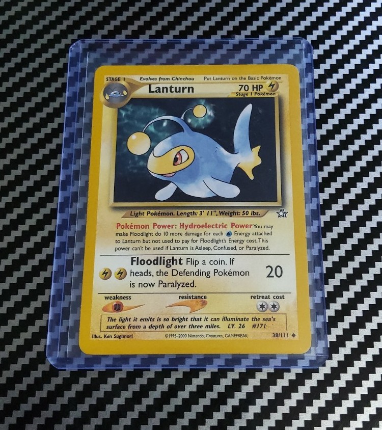 LP+ Lanturn 38/111 Neo Genesis Regular Non Holo Unlimited Pokemon WotC