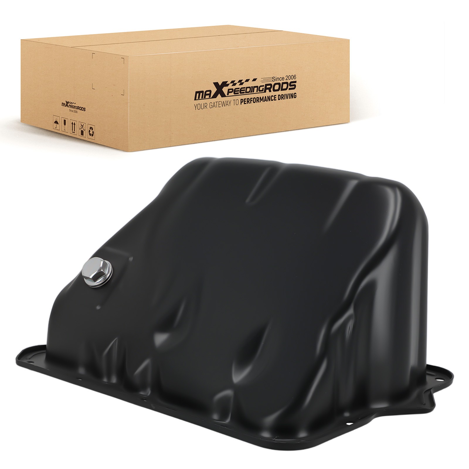 Black Oil Pan for Smart Roadster 452 2003-2005 1600140002 Steel