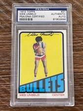 1972-73 1972 Topps Wes Unseld (d. 2020) signed PSA/DNA card Autographed Auto