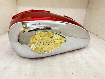 BSA A65 2 Gallon Cherry & Chrome Steel Fuel Petrol Gas Tank 1968-69 US |Fit For