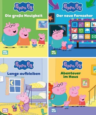 Nelson Mini-Bücher: 4er Peppa Pig 33-36 Vorlesespaß für unterwegs ab 3 Jahren
