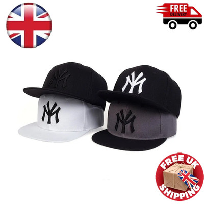 Snapback Cap Herren Damen Flat Peak Baseballmütze Hip Hop Streetwear verstellbar