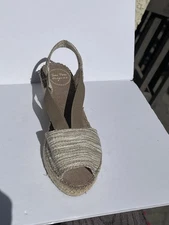 Toni Pons Origin Wedge Sandal Shoe Wedge Colorful Woven Stripe EU 38 US 7