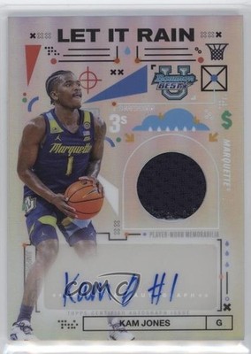 2024-25 Bowman U Best Let It Rain Relic Kam Jones #LRRA-KJ Auto 03bh