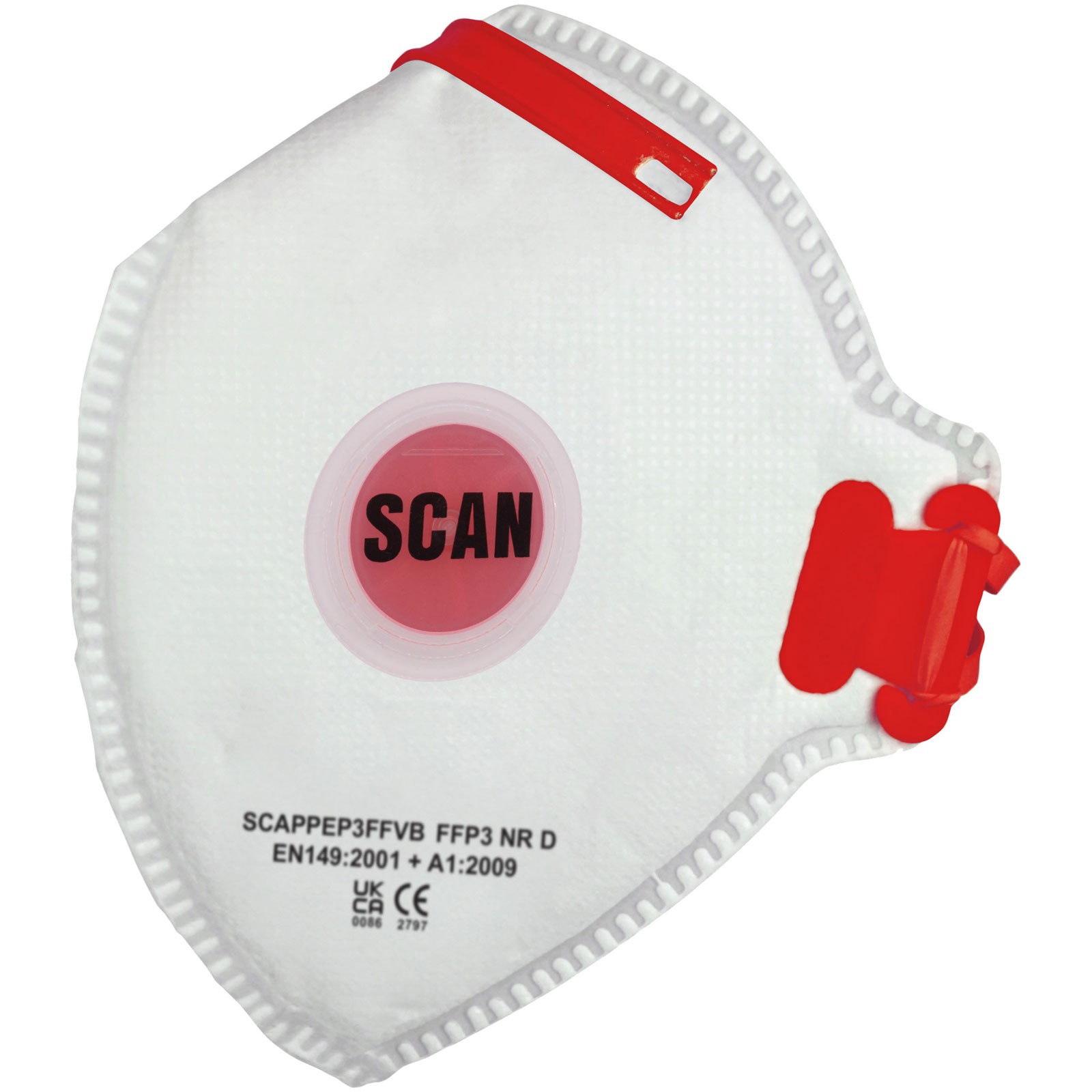 Scan Fold Flat Disposable Valved Mask FFP3 Protection Pk10
