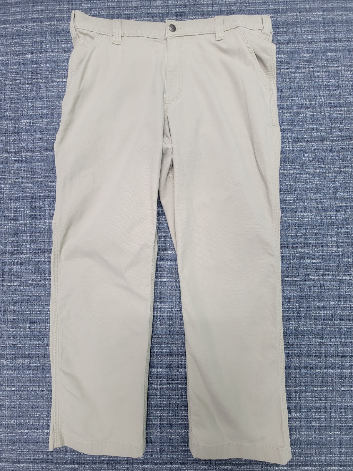 Carhartt Men's 38x30 Rugged Flex Relaxed Fit Canvas Work Pant Khaki Tan Durable