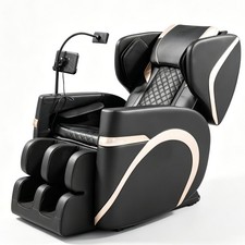 2026 Massage Chair Recliner with Zero Gravity with Full Body Air Pressure Black