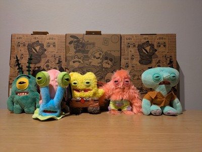 Komplettes Set (5x) Fuggler x SpongeBob Schwammkopf lizenzierter Schlüsselanhänger von ZURU