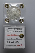 Regno d'Italia Vittorio Emanuele III- 2 LIRE 1936 - R - Perizia qSPL