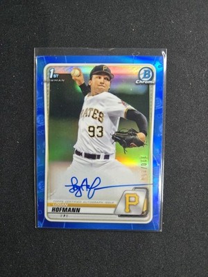 2020 Bowman Chrome Baseball Logan Hofmann 1st Bowman Auto Blue /150 #CDA-LH