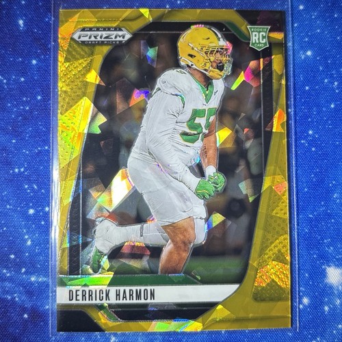 DERRICK HARMON Rookie Card • GOLD ICE #96 • 2025 Panini Prizm Draft Picks RC