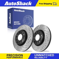 Front Drilled Slotted Brake Rotors for Chevy Equinox Malibu GMC Terrain