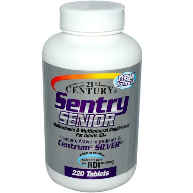 21st Century Health Care Sentry Senior, For Adults 50+ Multivitamin