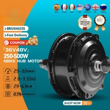 E-bike Motor 36V/48V 250W 350W 500W Front Rear Brushless Geared Hub Motor Wheel