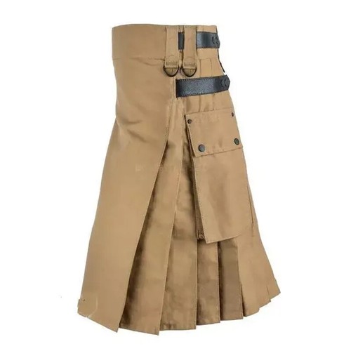 Falda escocesa híbrida moderna de algodón y tartán Kilts utilitaria para hombre Kilts para hombre - Imagen 19 de 37