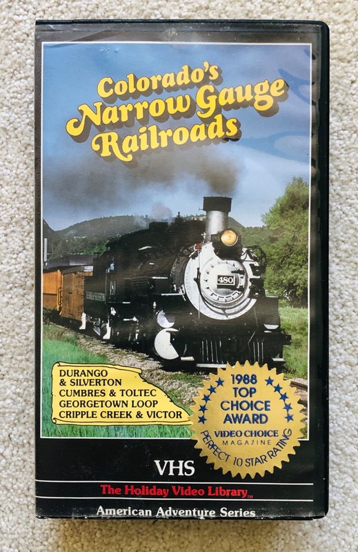 VHS - COLORADO’S  NARROW GAUGE RR by Holiday - CONTENT IN PICTURE #2 - PreOwned