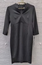New Calvin Klein V-Neck Mini Dress Black Sz. 6