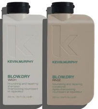 KEVIN MURPHY Blow Dry Wash and Blow Dry Rinse Duo 8.4 Oz * Free 1Day Shipping