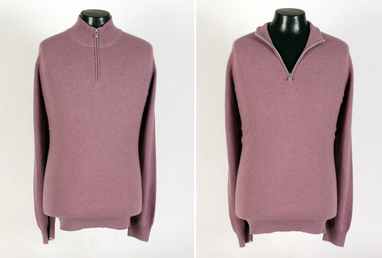 Brunello Cucinelli — Brunello Cucinelli 100% Cashmere 1/2 Zip Sweater - 3XL - New - $1350 Retail