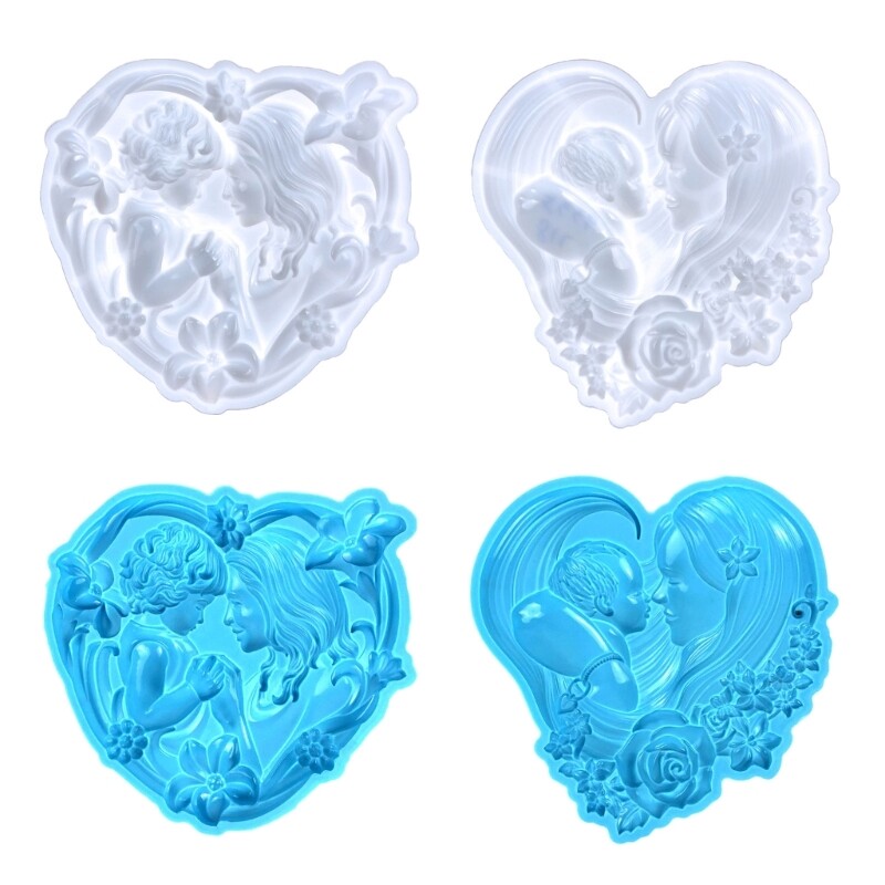 Valentine's Mother Baby Silicone Mold for DIY Wall Decor Crafts
