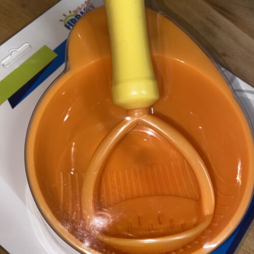 Baby Food Masher Bowl Set Fruit Vegetable Puree Mash Bowl BNIB Grinding Rod Tool - Picture 4 of 4