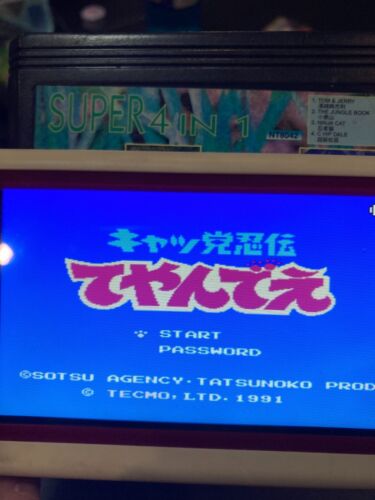 Famicom Game NES NT8042 4in1 Jungle Book,Tom&Jerry,Ship&Dale,Samurai Pizza Cat - Picture 3 of 6